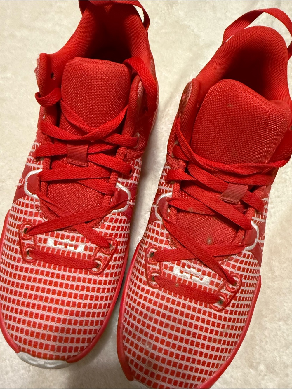 Nike LeBron Witness 7 TB basketball shoes red and white size 9 - Picture 3 of 7